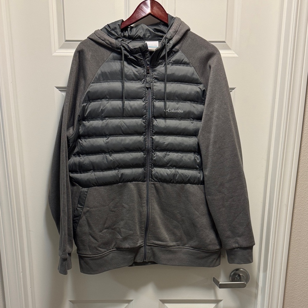 Columbia men’s XL full zip hybrid soft shell jacket